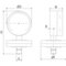 Membranmanometer Typ: 1461 Stahl verzinkt Prozessanschluss: Aussengewinde